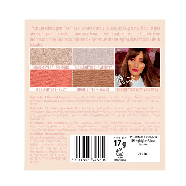 Paleta de rostro Most precious GEM Wibo - Imagen 3