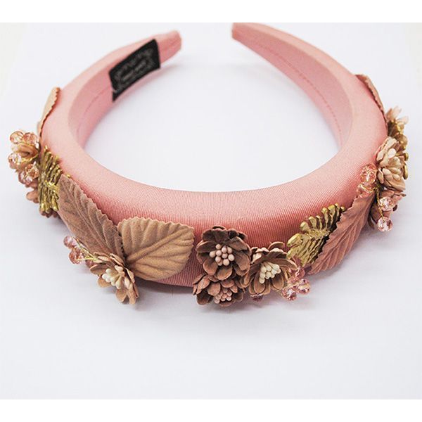 Diadema de fiesta rosa flores