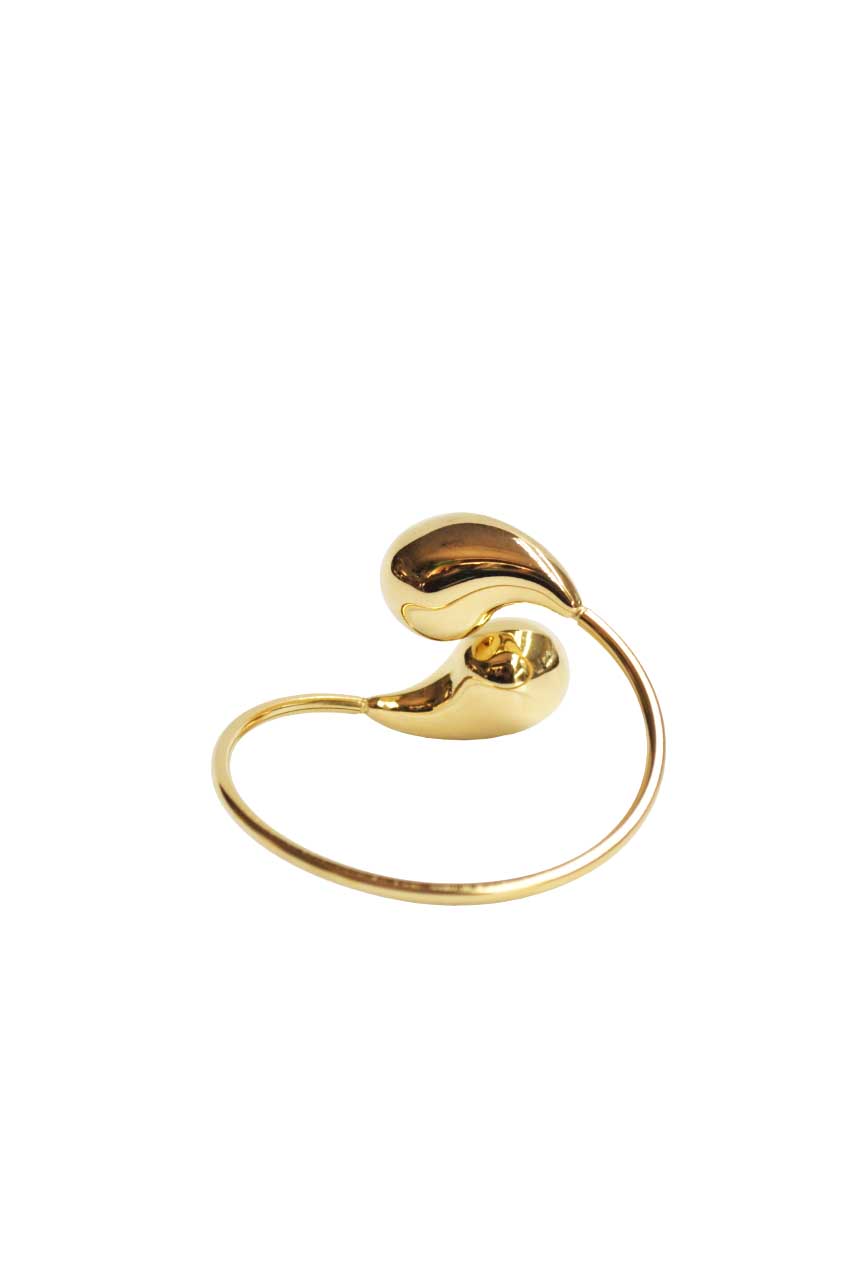 Pulsera dorada gota acero - Imagen 2