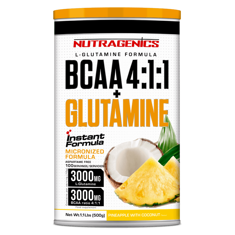 Nutragenics Bcaa 4:1:1+ Glutamina 500 gr