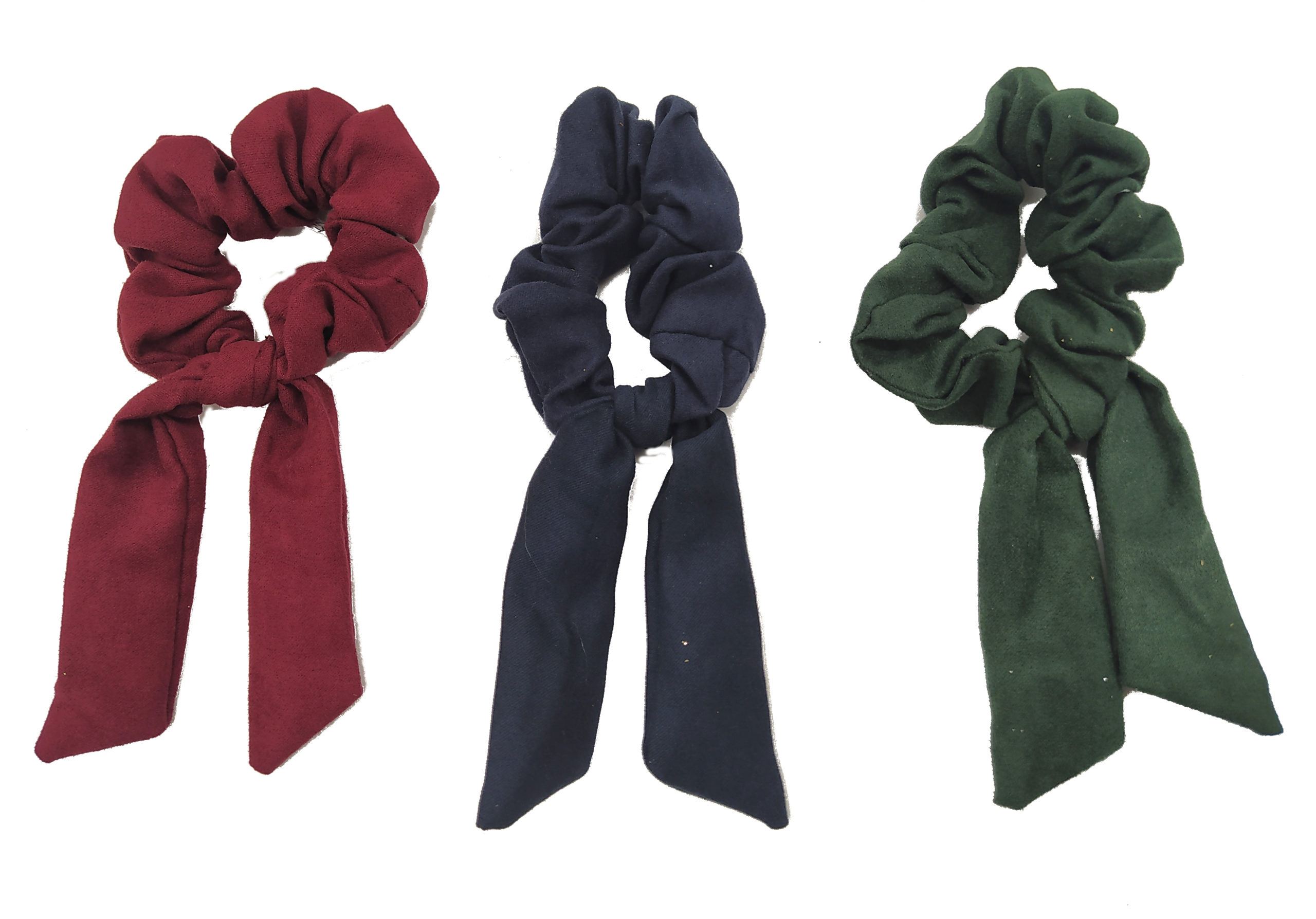 Scrunchie coletero fru fru nudo antelina Isamay