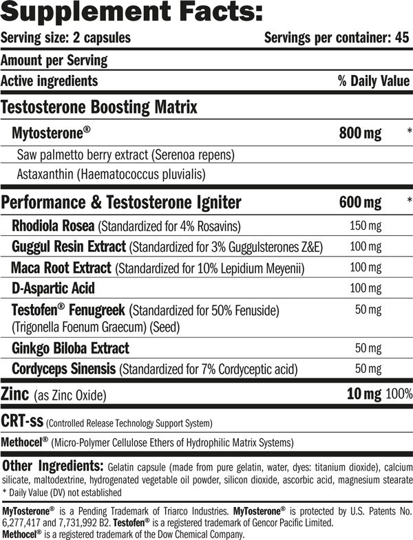 Amix Nutrition Mytotest-V3 90 Caps - Imagen 2