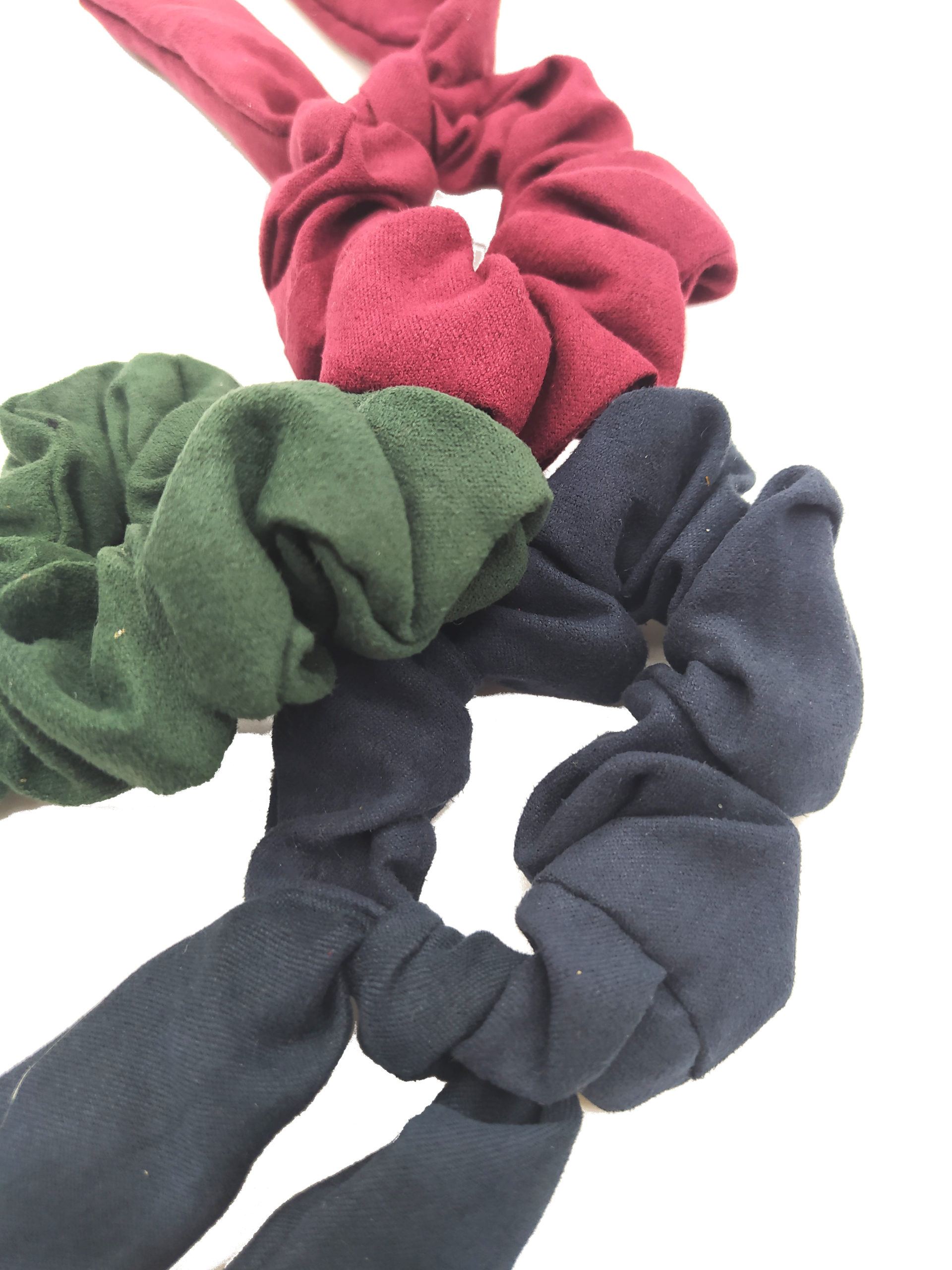 Scrunchie coletero fru fru nudo antelina Isamay - Imagen 2
