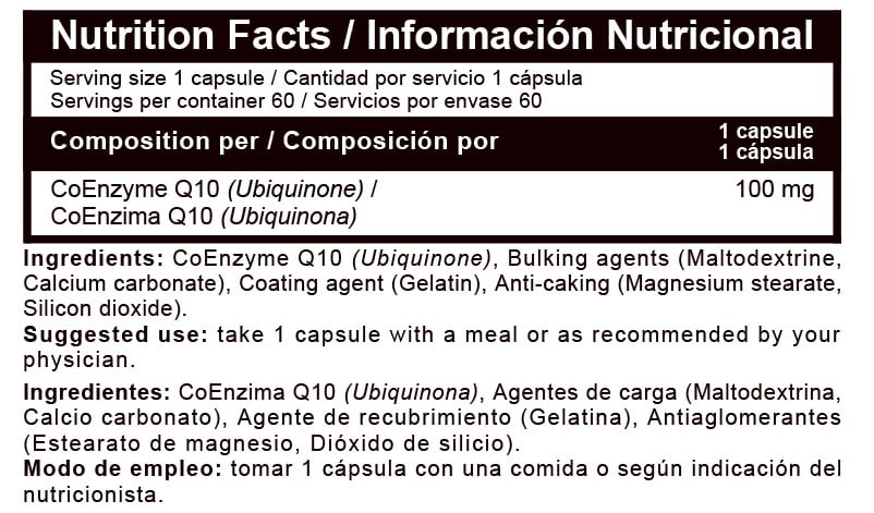 Beverly Nutrition Coenzyma Q10 60 Caps - Imagen 2