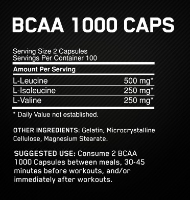 Optimum Nutrition Bcaa 1000 200 Cap - Imagen 2