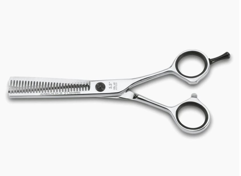 Tijeras Peluquero 3 Claveles Azabache 5’5″ Entresacar 12794