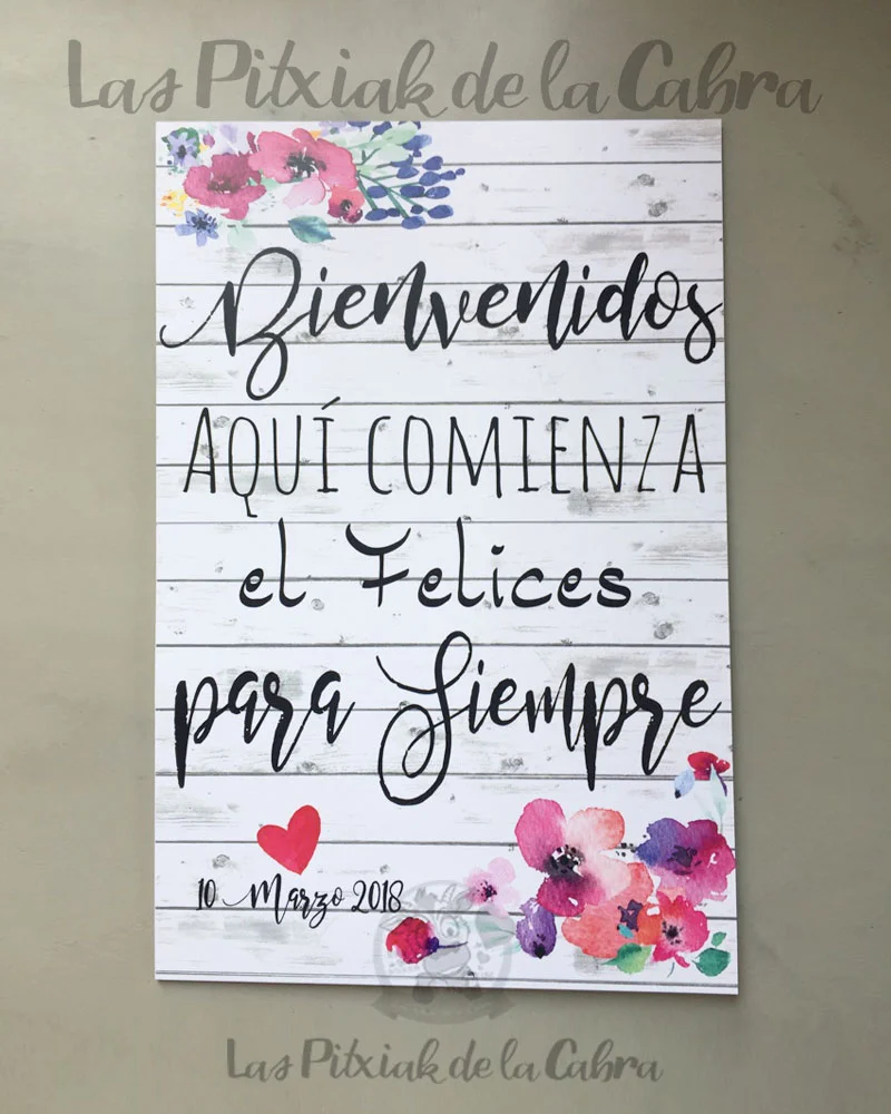 Bienvenidos “Aquí comienza nuestro felices para siempre”